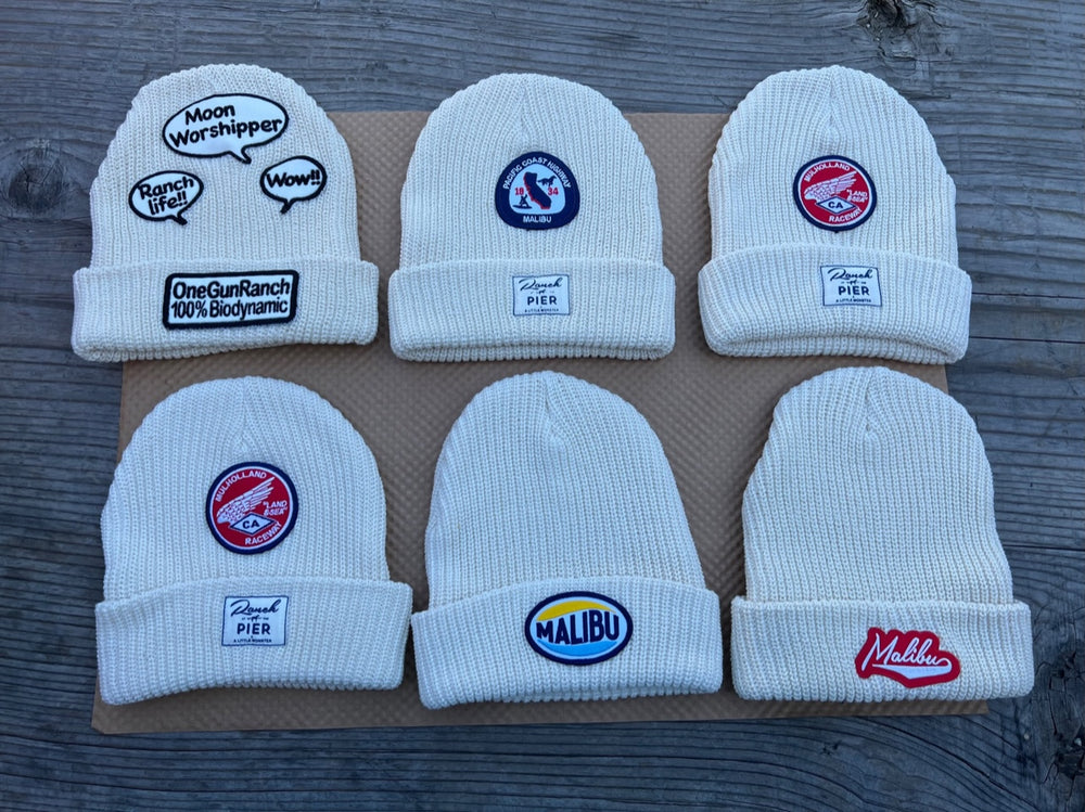 Beige Momo Beanies