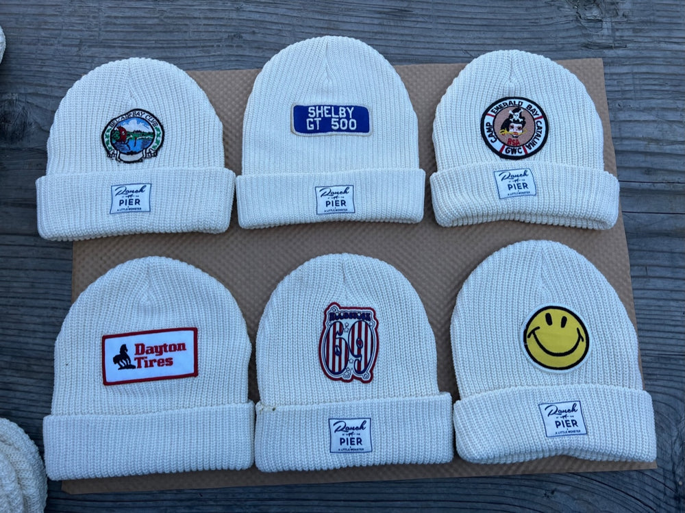 Beige Momo Beanies