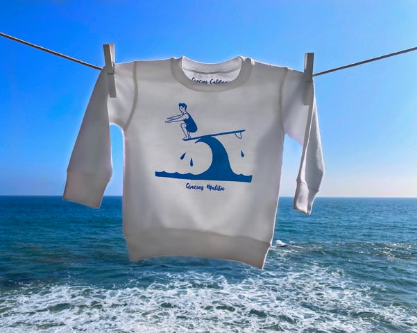 Gracias Malibu Hang Ten White/Blue KIDS Sweatshirt
