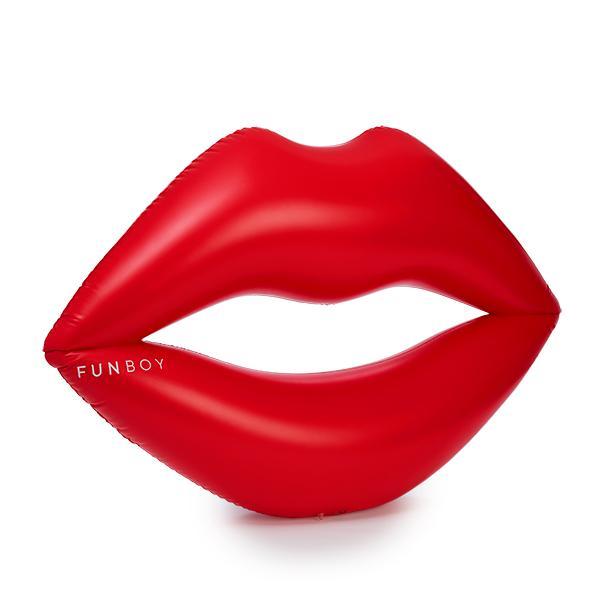 Funboy lips float in red. 