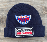 Momo X One Gun Beanie "Vote" 100% Biodynamic