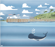 Malibu Pier & Whale, Jade Antoine