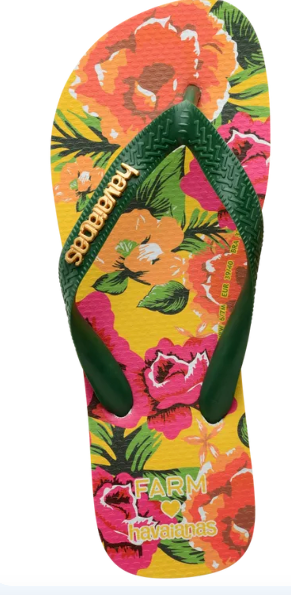 Farm Rio Multi Floral Top Sandal