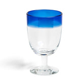 Blue tipped Daylesford Ludlow wine glass