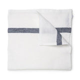 Daylesford Dylan napkin. White with a gray stripe.100% Linen. Made in India. 