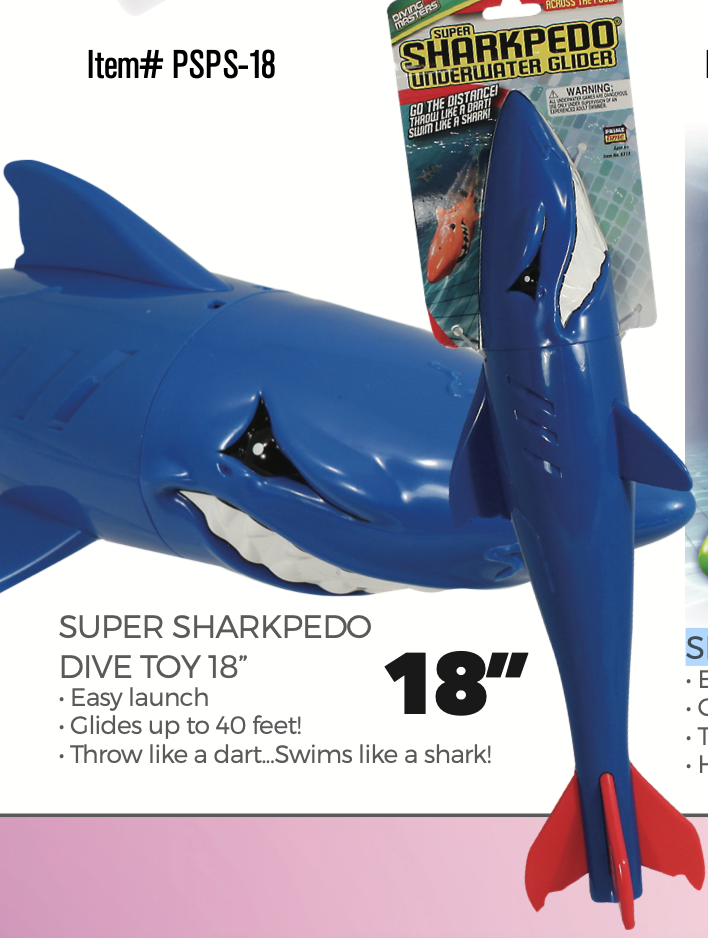 Super Sharkpedo Dive Toy 18"